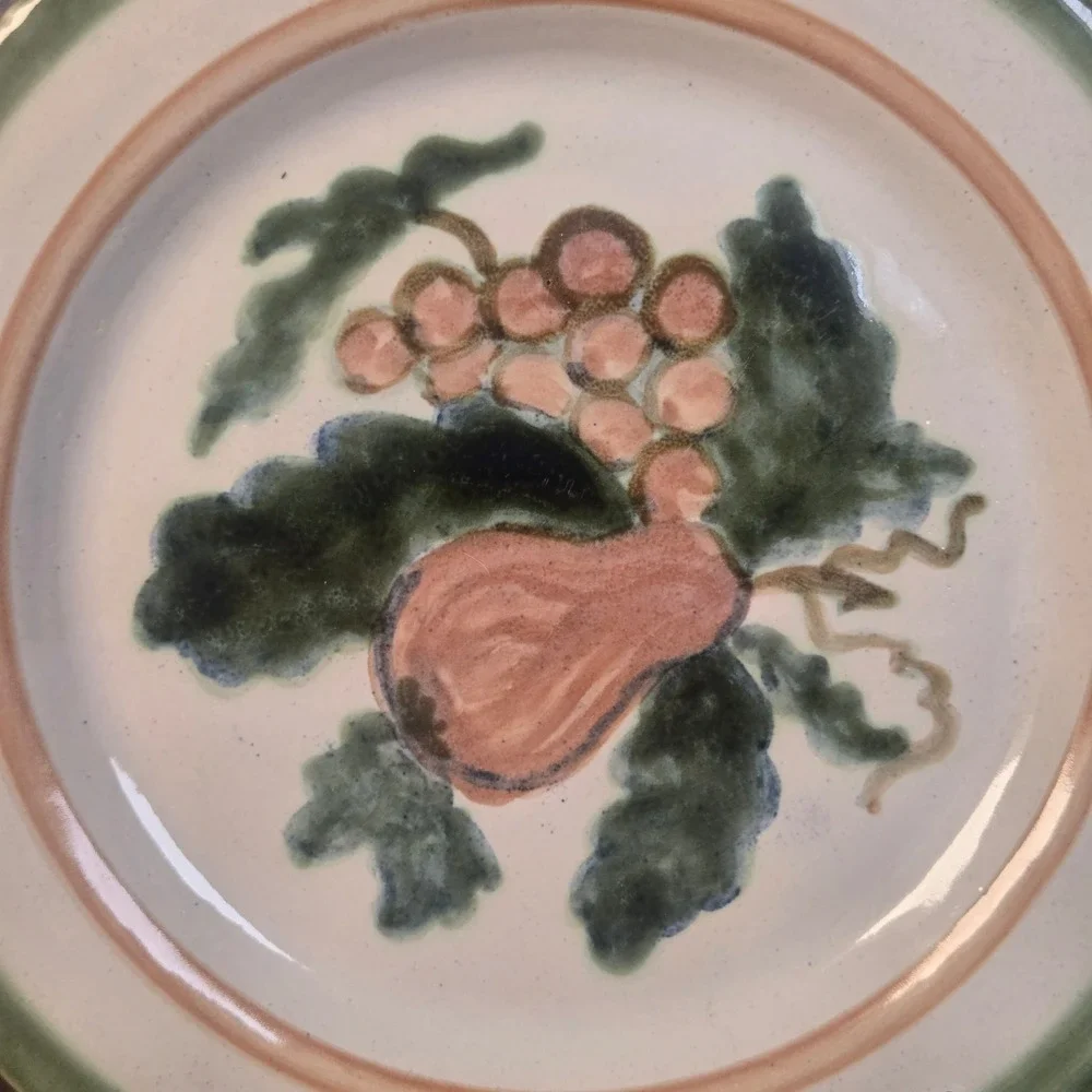 John B Taylor Ceramics Hand Painted Harvest Pear Grapes 11